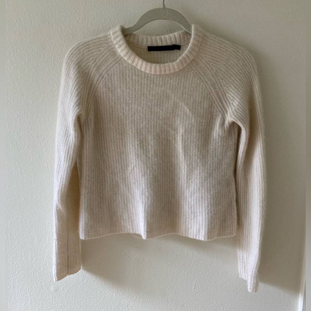 Jenni Kayne - Ivory - Small - Cashmere Fisherman Sweater